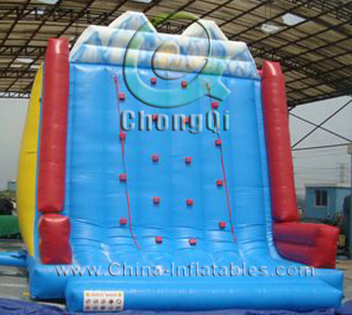 inflatable rock wall climbing